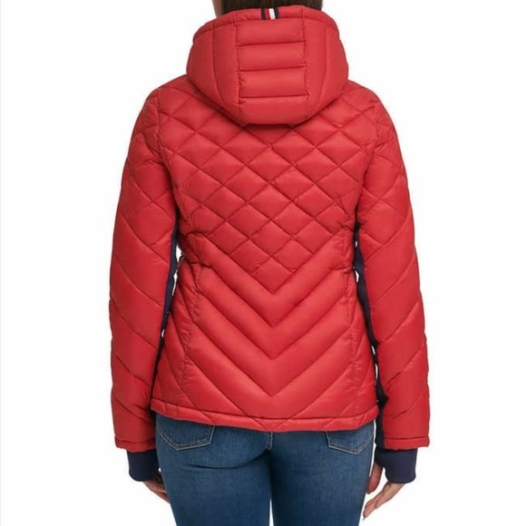 Tommy Hilfiger Ladies' Packable Jacket--Crimson - Picture 2 of 10